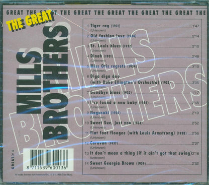 Mills Brothers - The Great Mills Brothers Music CD