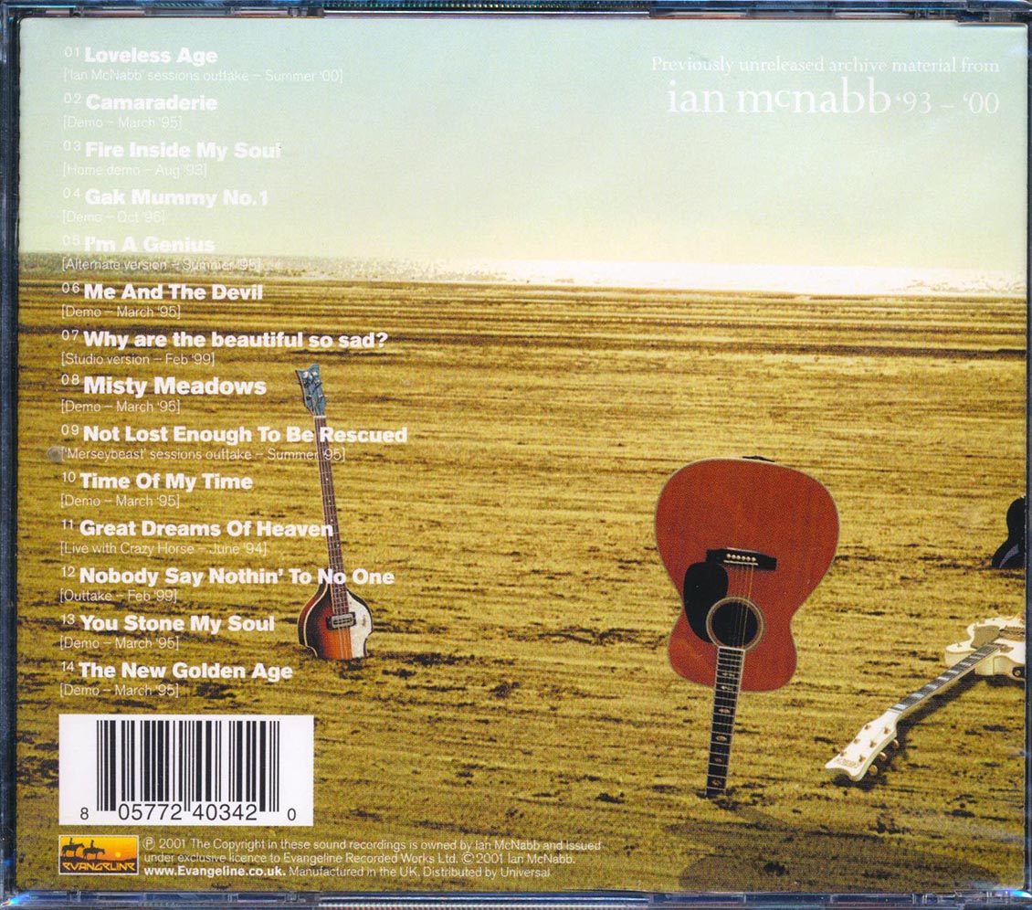 Ian McNabb - Waifs & Strays Music CD