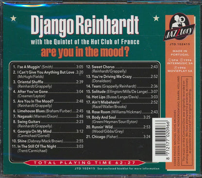 Django Reinhardt - Are You In The Mood? Django Reinhardt With The Quintet Of The Hot Club Of France (21 tracks) Music CD
