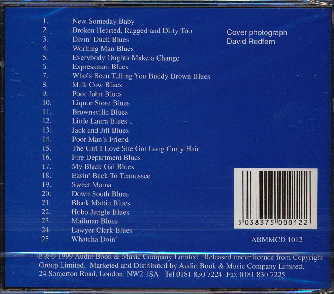 Sleepy John Estes - Working Man Blues (25 tracks) Music CD