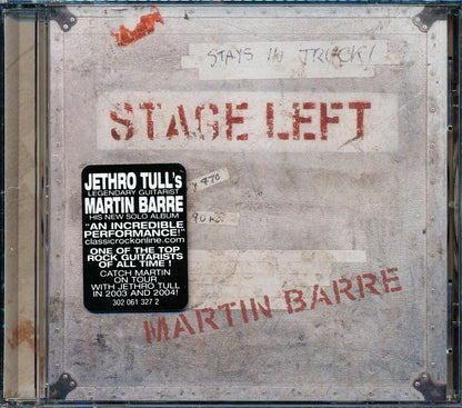 Martin Barre (Jethro Tull) - Stage Left: Jethro Tull's Legendary Guitarist Music CD