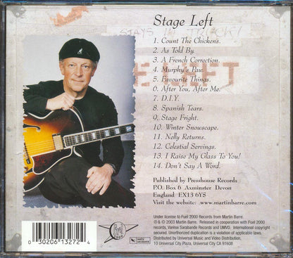 Martin Barre (Jethro Tull) - Stage Left: Jethro Tull's Legendary Guitarist Music CD