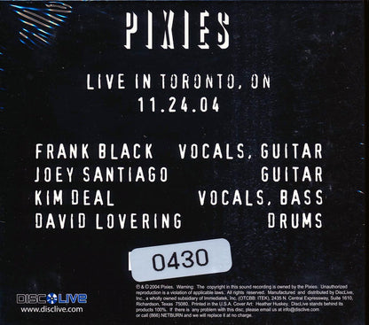 The Pixies - Live In Toronto, Ontario 11.24.04 (numbered ltd.ed.) (2xCD) Music CD