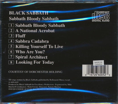 Black Sabbath - Sabbath Bloody Sabbath Music CD