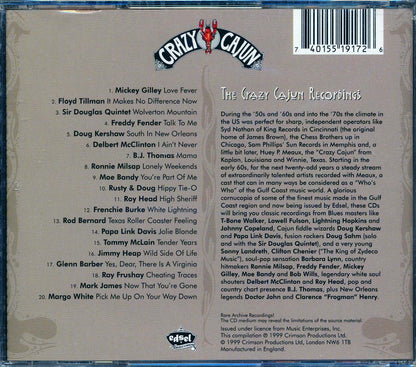 Freddy Fender, Ronnie Milsap, Floyd Tillman, Etc. - Choice Appetizers: The Crazy Cajun Country Sampler (20 tracks) Music CD