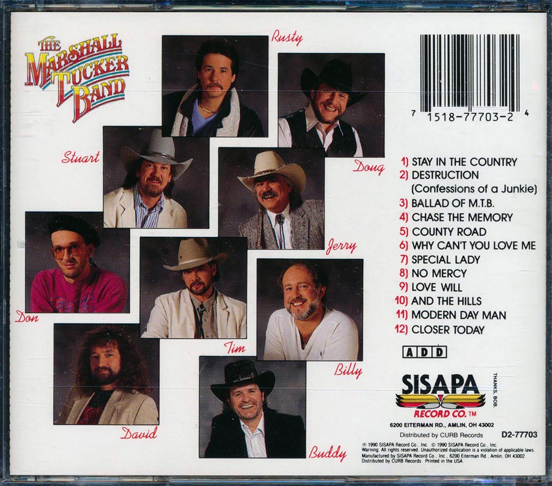 The Marshall Tucker Band - Southern Spirit (marked/ltd stock) Music CD