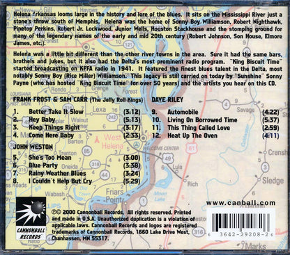 Frank Frost Sam Carr Blues Across America The Helena Scene marked/ltd stock Music CD