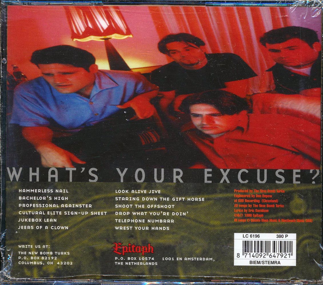 New Bomb Turks - Scared Straight Music CD