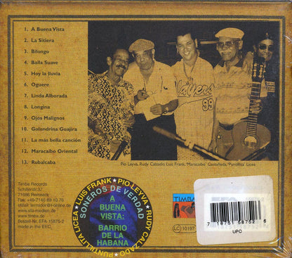 Soneros De Verdad - A Buena Vista: Barrio De La Habana (incl. large booklet) Music CD