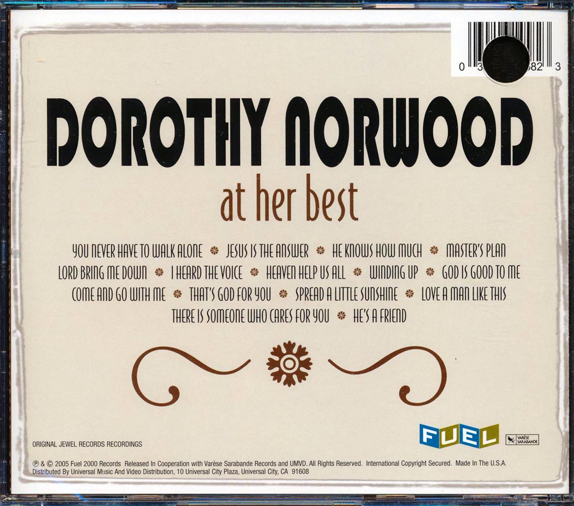 Dorothy Norwood - At Her Best (marked/ltd stock) Music CD