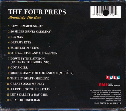 The Four Preps - Absolutely The Best (marked/ltd stock) Music CD