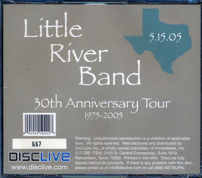 Little River Band - Addison, Texas, May 15, 2005: 30th Anniversary Tour (numbered ltd.ed.) (2xCD) Music CD