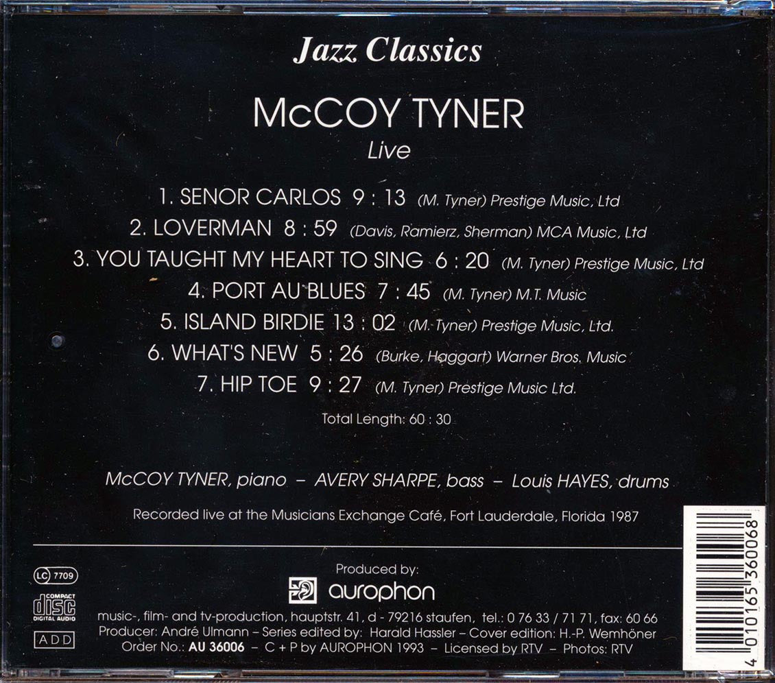 McCoy Tyner - Jazz Classics Music CD