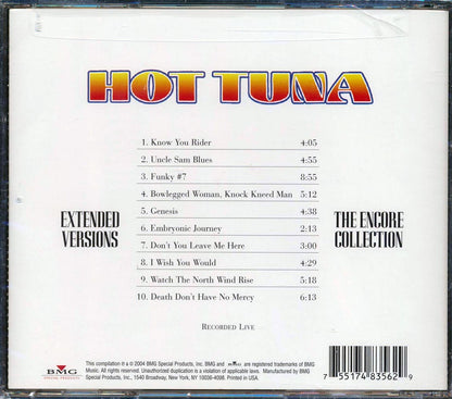 Hot Tuna Extended Versions The Encore Collection Music CD