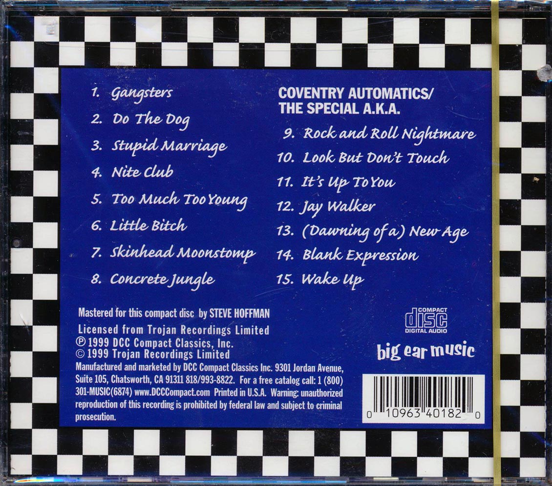 The Specials - Blue Plate Specials: Live (marked/ltd stock) Music CD
