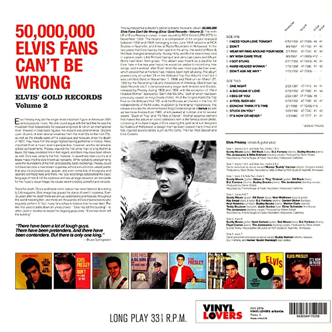 Elvis Presley - 50,000,000 Elvis Fans Can't Be Wrong: Elvis' Gold Records Volume 2 (+4 bonus tracks) (ltd. ed.) (180g) (remastered) Vinyl Record