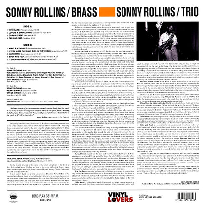 Sonny Rollins - Brass / Trio (+bonus track) (ltd. ed.) (180g) Vinyl Record
