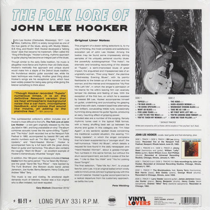 John Lee Hooker - The Folk Lore Of John Lee Hooker (+2 bonus tracks) (ltd. ed.) (180g) Vinyl Record