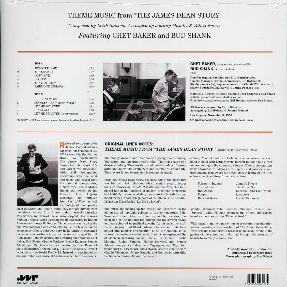 Chet Baker, Bud Shank - Theme Music From 'The James Dean Story' (ltd. ed.) (180g) (remastered) Vinyl Record