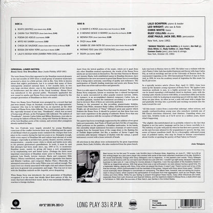 Lalo Schifrin - Bossa Nova: New Brazilian Jazz (+2 bonus tracks) (ltd. ed.) (180g) Vinyl Record