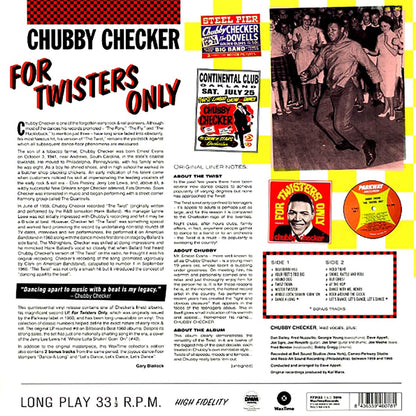 Chubby Checker - For Twisters Only (ltd. ed.) (180g) Vinyl Record