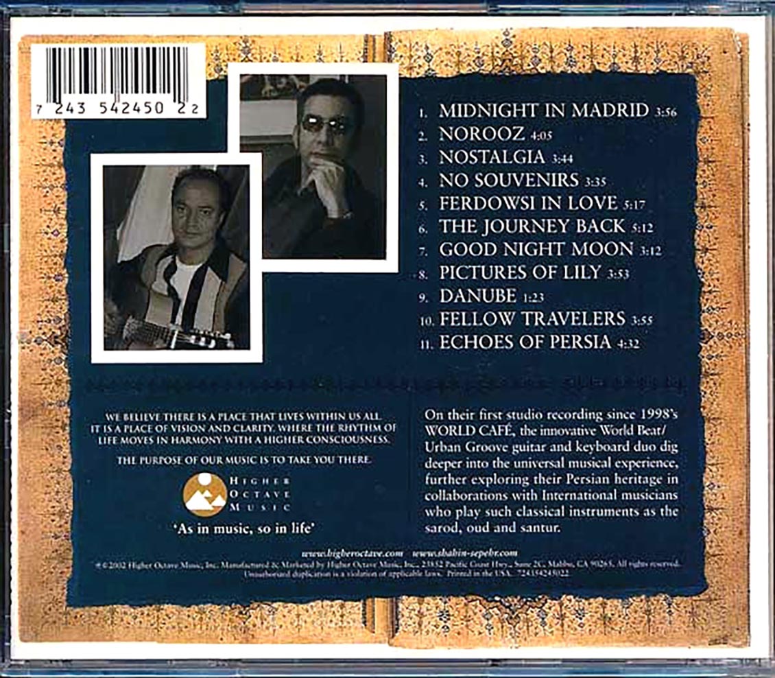 Shahin & Sepehr - Nostalgia Music CD