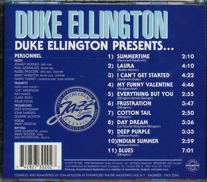 Duke Ellington - Duke Ellington Presents Music CD