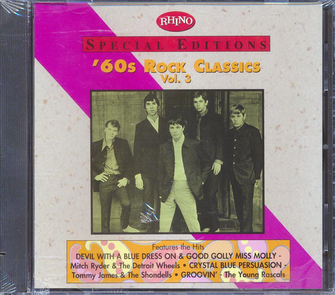 Mitch Ryder & The Young Wheels, Sam & Dave, The Young Rascals, Etc. - 60's Rock Classics Volume 3 (marked/ltd stock) Music CD