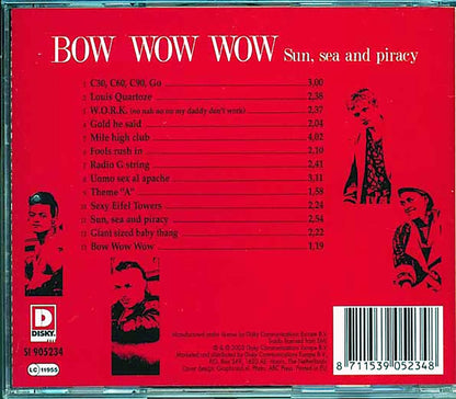 Bow Wow Wow - Sun, Sea And Piracy Music CD