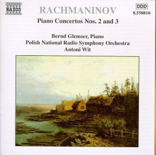 the album cover for Bernd Glemser - Piano Concertos 2 & 3
