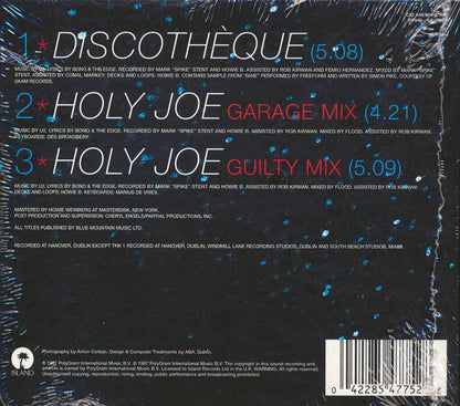 U2 Discotheque 3 Track EP Music CD