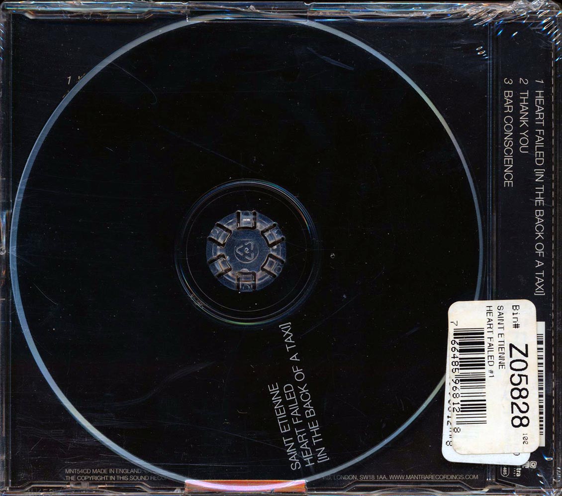 Saint Etienne - Heart Failed (3 Track EP) Music CD