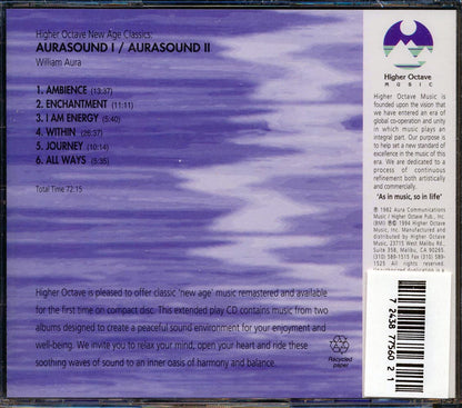 William Aura - Aurasound I + Aurasound 2 (2 albums on 1 CD) Music CD