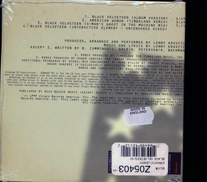 Lenny Kravitz - Black Velveteen (EP, 4 Tracks) Music CD