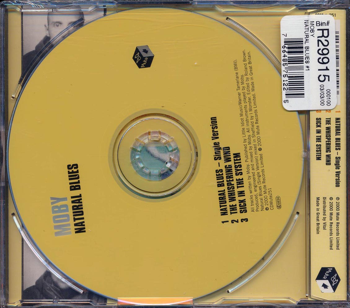 Moby - Natural Blues (3 Track EP) Music CD