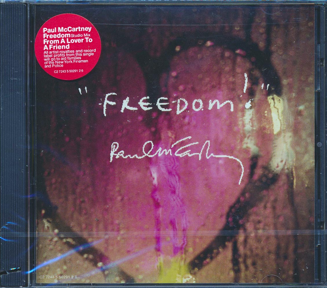 Paul McCartney - Freedom + From A Lover To A Friend (3 Track EP) (marked/ltd stock) Music CD