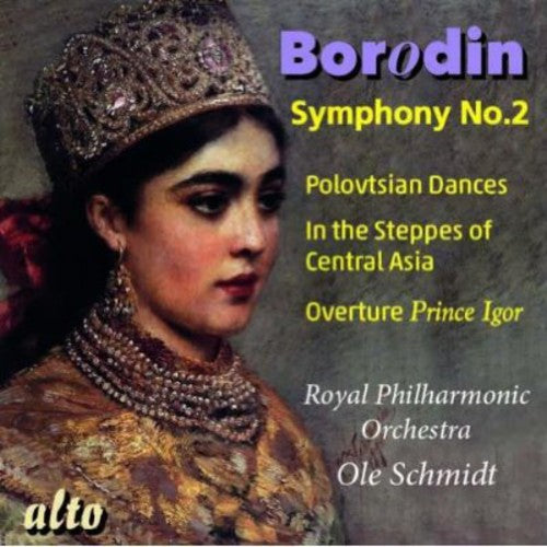 the album cover for The Royal Philharmonic Orchestra - Symphony No 2 / Polovtsian Dances / in the Steppes