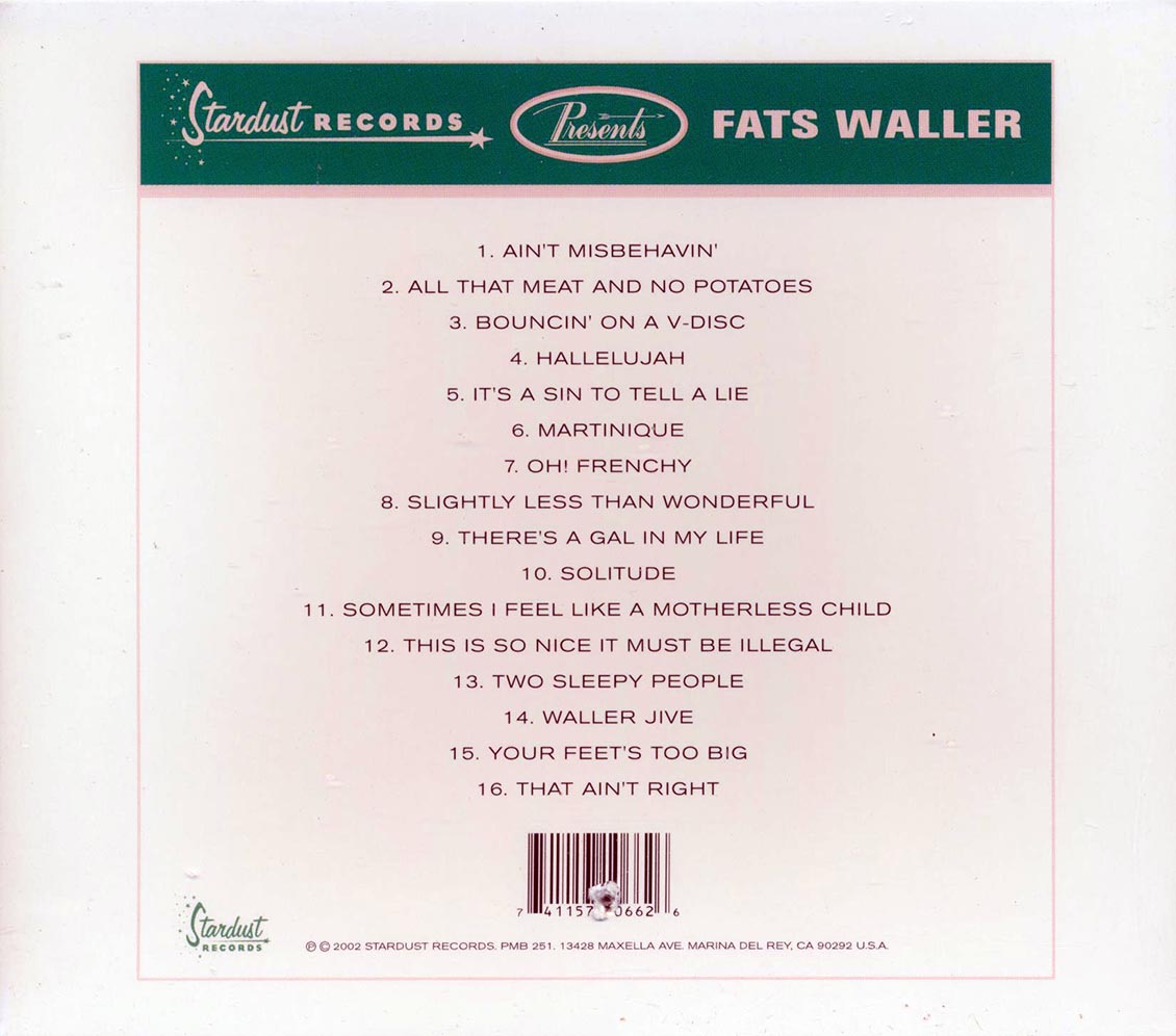 Fats Waller - The Best Of The War Years (marked/ltd stock) Music CD