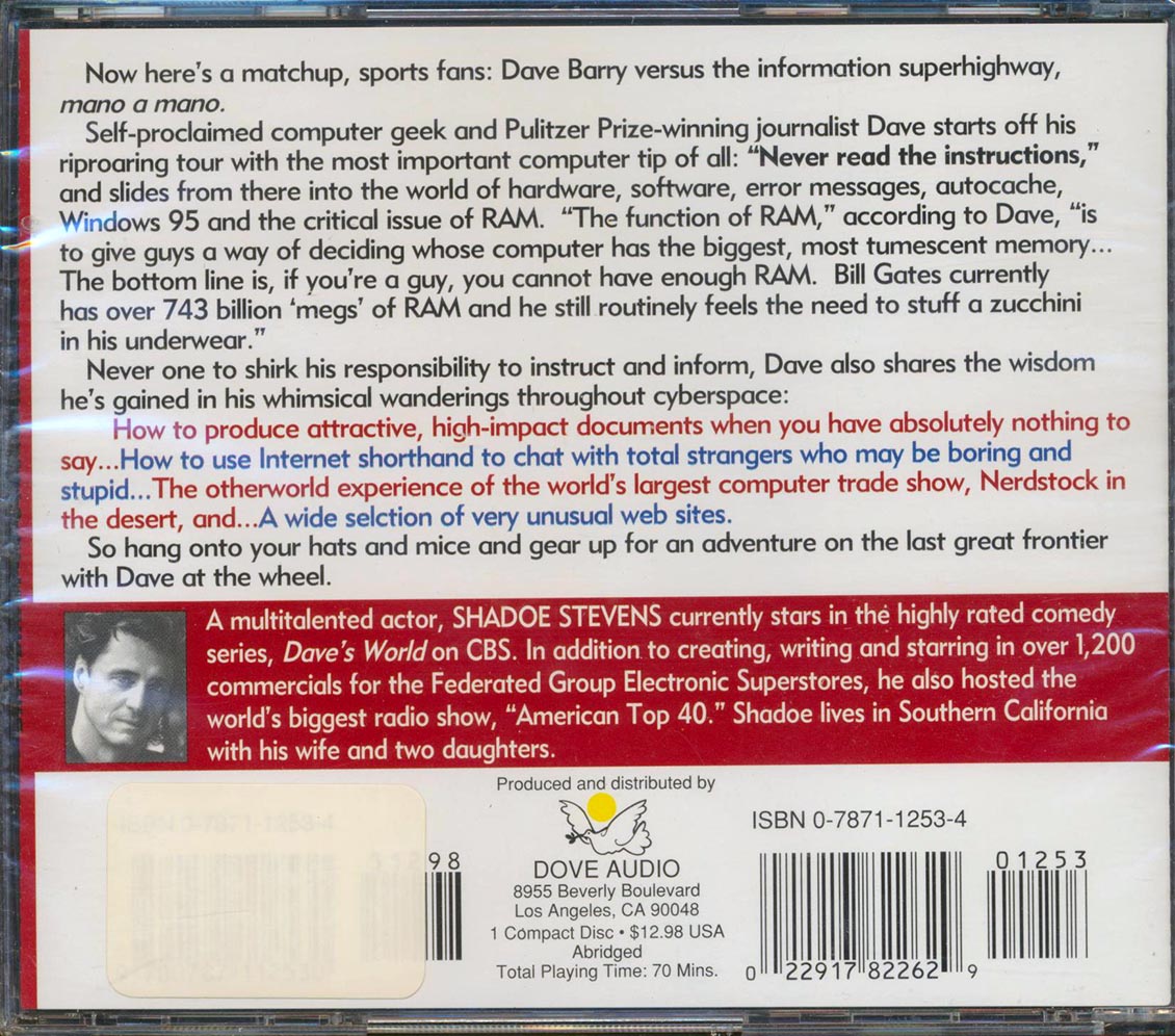 Dave Barry - In Cyberspace Music CD