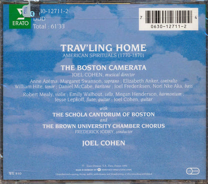 Frederick Jodry, Joel Cohen - Trav'ling Home: American Spirituals 1770-1870 (incl. large booklet) Music CD