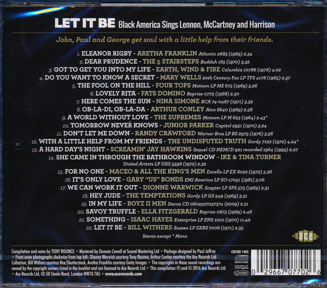 Various - Let It Be: Black America Sings Lennon, McCartney And Harrison (incl. large booklet) Music CD