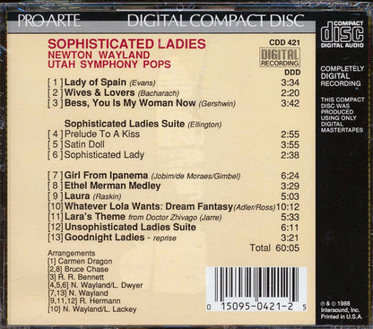 Newton Wayland, Utah Symphony Pops - Sophisticated Ladies Music CD