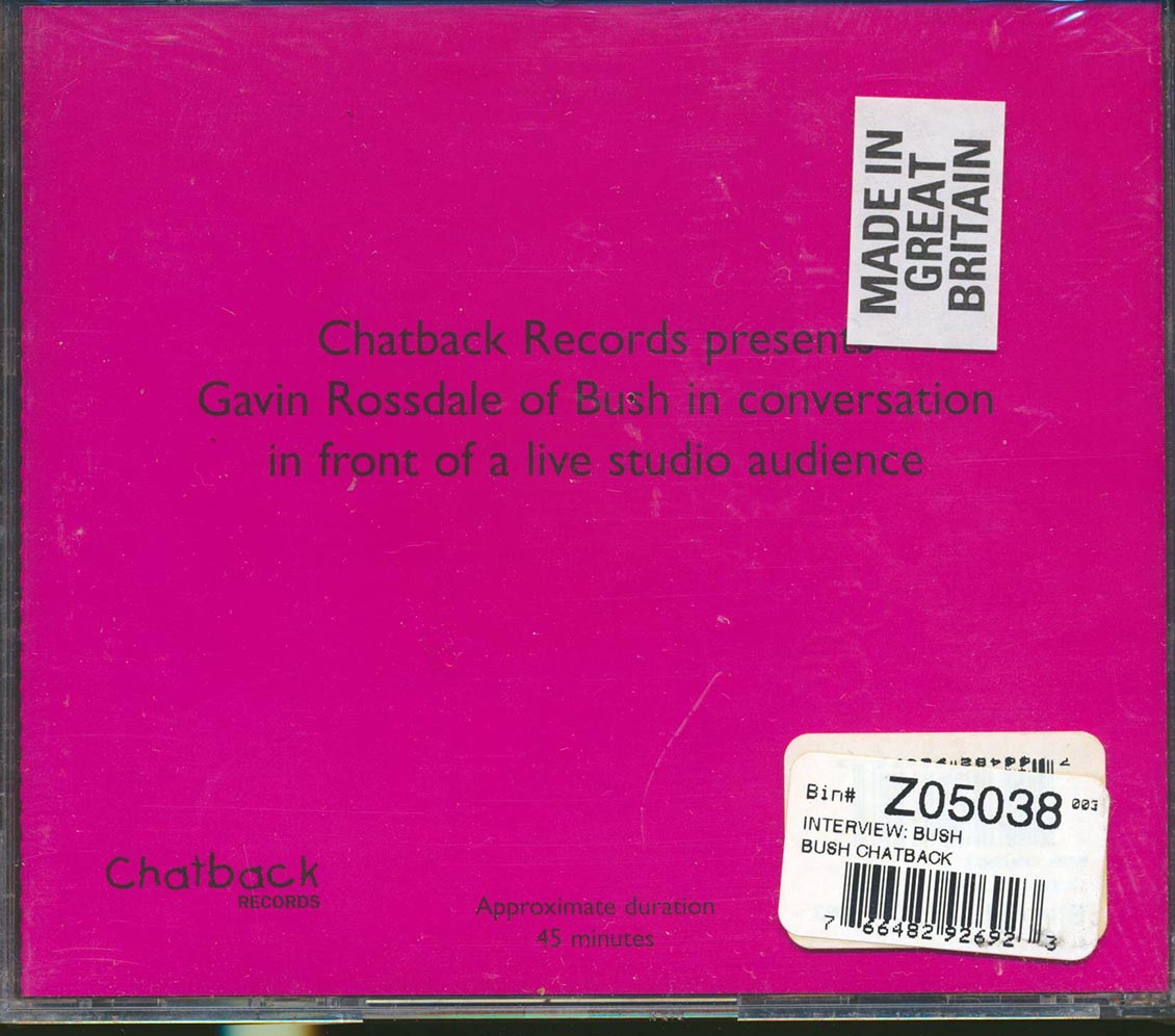 Bush - The Interview Sessions Music CD