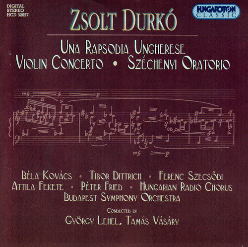 Durko / Budapest Symphony Orchestra / Lehel - Una Rapsodia Ungherese Violin Concerto - Music CD