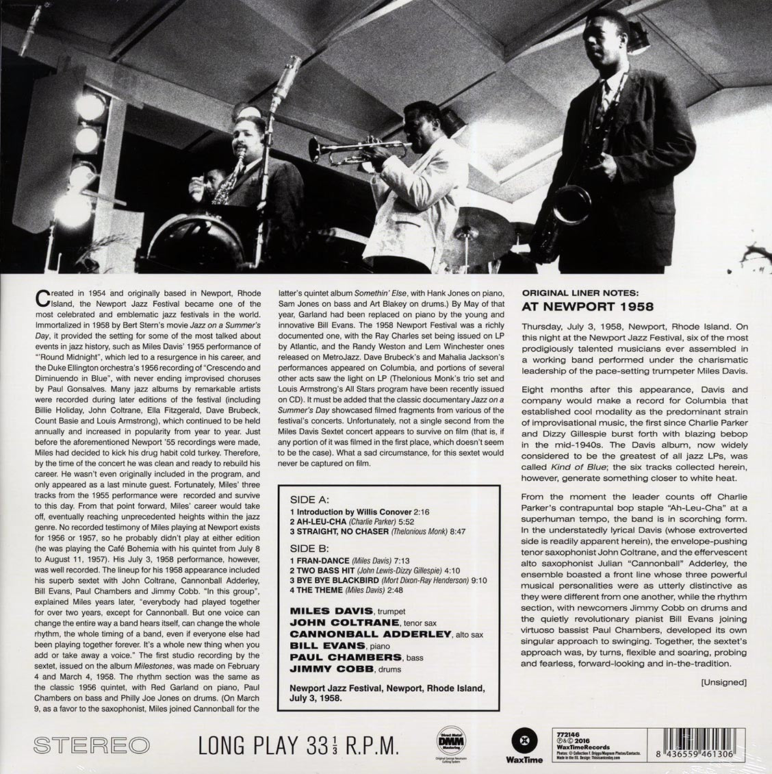 Miles Davis - Sextet At Newport 1958 (ltd. ed.) (180g) (remastered) Vinyl Record