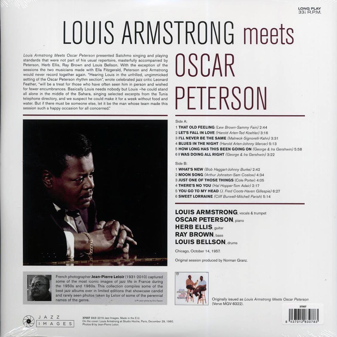Louis Armstrong - Louis Armstrong Meets Oscar Peterson (ltd. ed.) (180g) Vinyl Record