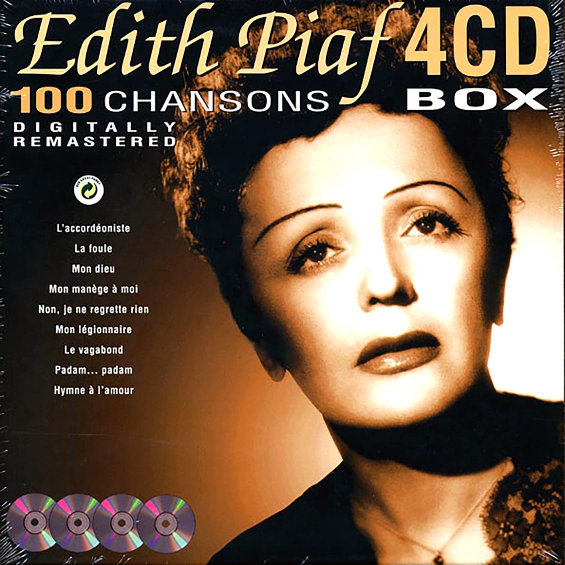 Edith Piaf - 100 Chansons (4xCD) (LP-size box set) Music CD