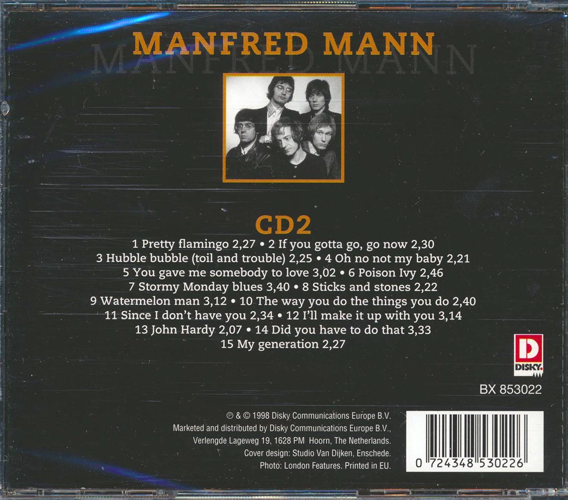 Manfred Mann - Original Gold CD2 Music CD