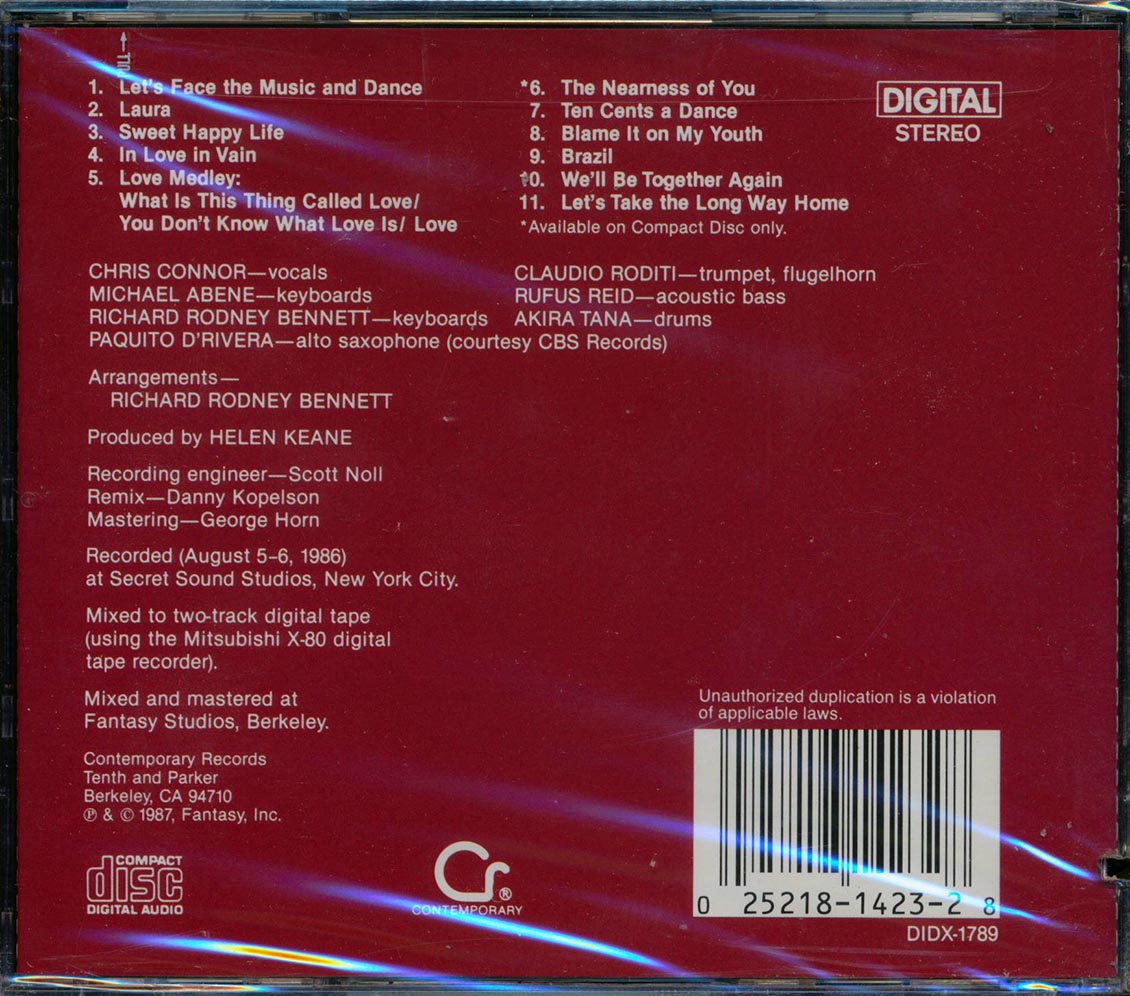 Chris Connor - Classic (marked/ltd stock) Music CD
