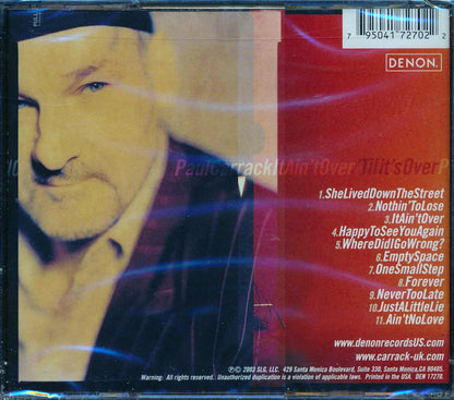 Paul Carrack - It Ain't Over Music CD